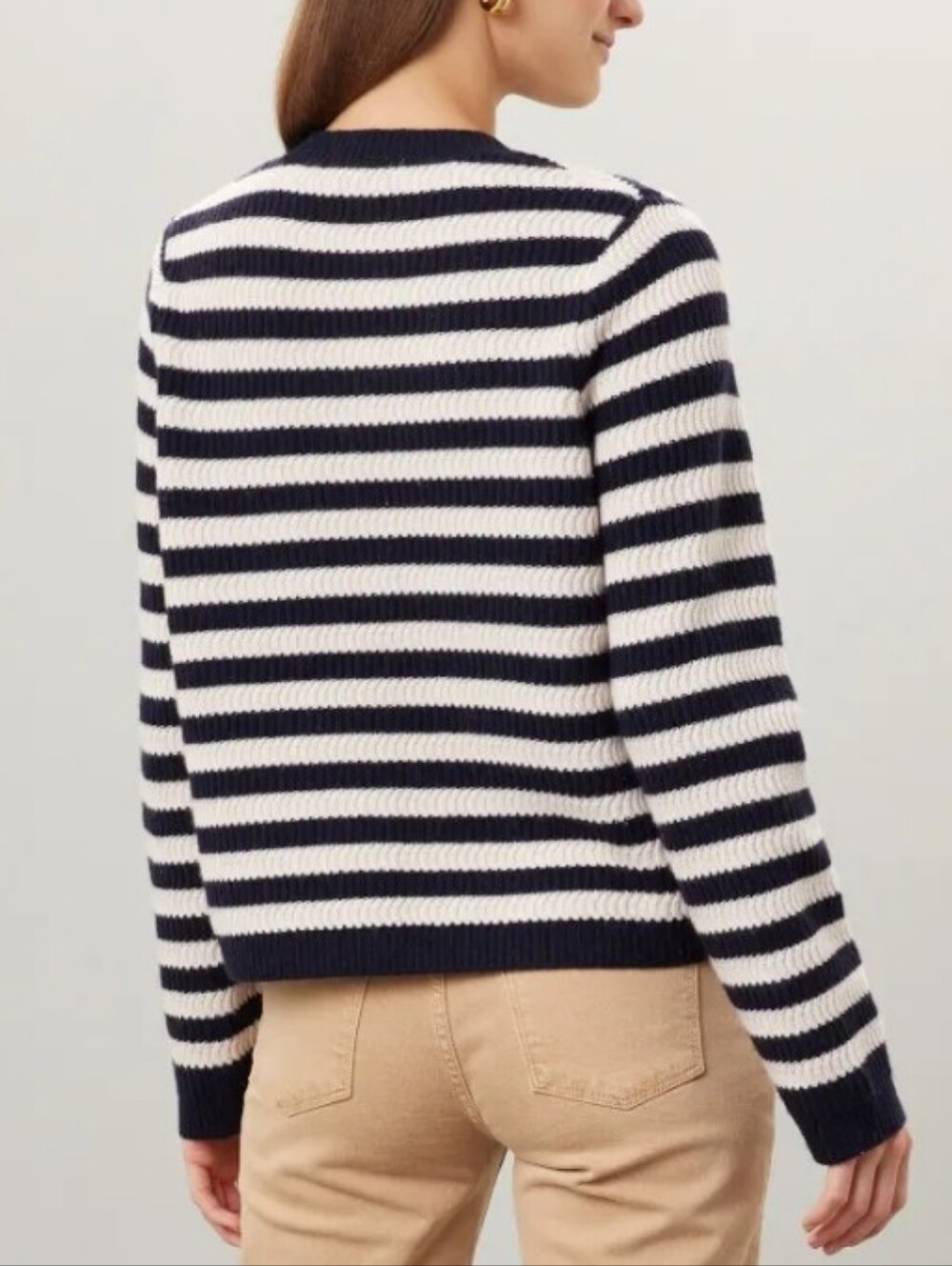 SANDRO Striped Knit Cardigan - Picture 3 of 8